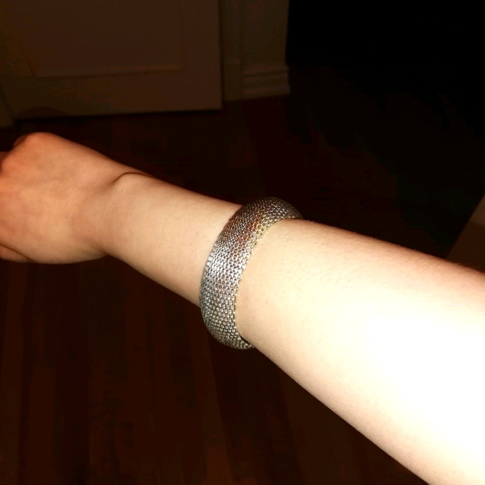 Silver mesh bracelet